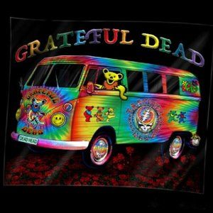 Grateful Dead Tie-Dye Bus Blanket ~ 50" x 60" ~ Officially Licensed ~ Brand New!